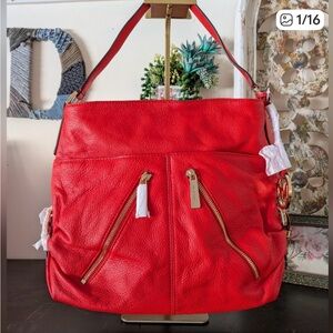 Michael Kors Large Bedford pebbled leather bag New